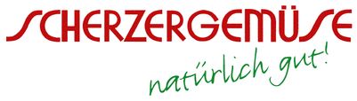Logo von Scherzergemüse in roter Schrift mit grünem Slogan darunter. TEAtherm in Dinkelsbühl